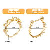 SUPERFINDINGS 8Pcs 4 Style Rack Plating Brass Open Cuff Ring Settings KK-FH0006-84-2