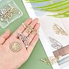Unicraftale 8Pcs 2 Colors Stainless Steel Pendants STAS-UN0034-95-2