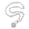 Brass Micro Pave Cubic Zirconia Pendant Necklaces NJEW-S385-01B-P-1