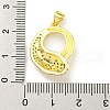 Brass Micro Pave Cubic Zirconia Pendants KK-K354-16D-G-3
