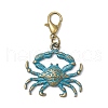 10Pcs Ocean Series Alloy Pendant Decorations HJEW-JM03362-4