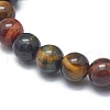 Natural Tiger Eye Bead Stretch Bracelets X-BJEW-K212-B-005-3