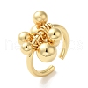 Brass Open Cuff Rings for Women RJEW-M169-02G-3