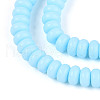 Opaque Spray Painted Glass Beads GLAA-ZX008-6mm-18J-3