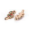 Eco-Friendly Alloy Enamel Pendants X-ENAM-T011-64-NR-3