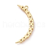 Eco-friendly Brass Micro Pave Clear Cubic Zirconia Pendants KK-D079-11G-2