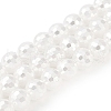 Electroplated Shell Pearl Beads Strands BSHE-C007-A01-01-1