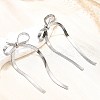 Non-Tarnish Bowknot 304 Stainless Steel Stud Earrings for Women EJEW-D104-04P-1