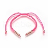 Nylon Cord Braided Bead Bracelets Making BJEW-F360-FRG11-1