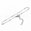 304 Stainless Steel Cable Chain Bracelets BJEW-JB05653-3