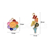 40Pcs 2 Style Alloy Enamel Pendants ENAM-LS0001-14LG-4