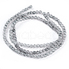 Spray Painted Glass Beads Strands GLAA-A038-B-49-2