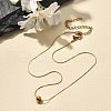 Stainless Steel Round Pendant Necklaces for Women NJEW-G160-02G-1