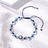 Glass Beads Braided Bead Bracelets BJEW-JB11894-1