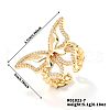 Brass Micro Pave Cubic Zirconia Cuff Rings for Women BI4333-7-2