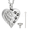 CREATCABIN Stainless Steel Urn Ashes Necklace NJEW-CN0001-04-1