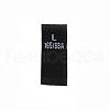 Polyester Clothing Size Labels(L) FIND-WH0003-76E-1