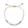 Miyuki Seed Beads & Shell  Braided Bead Bracelets BJEW-C061-02-1