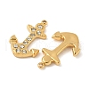 304 Stainless Steel Crystal Rhinestone Pendants STAS-U057-23G-2