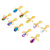Teardrop Glass Pendant Decoration PALLOY-TAC0128-2