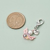 Angel Glass Seed Beads Pendant Decorations HJEW-MZ00109-04-3
