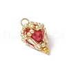 Glass Pearl Pendants PALLOY-MZ00746-04-3