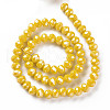 Electroplate Glass Beads Strands X-EGLA-A034-P10mm-A07-3