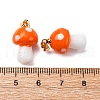 Handmade Lampwork Pendants LAMP-S069-08G-4