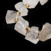 Raw Rough Natural Quartz Crystal Beads Strands G-Z087-A12-4