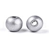 Spray Painted Round Natural Schima Wood Beads WOOD-A018-8mm-02-2