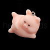 Opaque Resin Pendants RESI-K023-03E-2