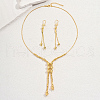 Middle Eastern Brass Beads Tassel Earrings & Necklaces Sets for Women JQ7345-4