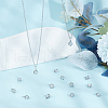 Unicraftale 40Pcs White Cat Eye Charms STAS-UN0045-89-2