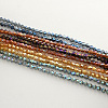 Electroplate Glass Bead Strands EGLA-R094-3mm-M2-1