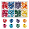 SUPERFINDINGS Printed Natural Wooden Beads WOOD-FH0001-54-1