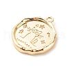 Brass Micro Pave Clear Cubic Zirconia Pendants KK-G412-02LG-4