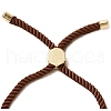 Half Finished Twisted Milan Rope Slider Bracelets FIND-G032-01G-18-3