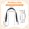 WADORN 2Pcs 2 Style PU Imitation Leather/ABS Plastic Imitation Pearl Bag Handles DIY-WR0003-27A-2