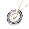 European Bohemian Style Pop Pendant Necklaces NJEW-I233-07G-4