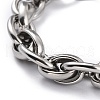 Tarnish Resistant 304 Stainless Steel Rope Chain Bracelets BJEW-I293-10P-2