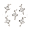 Brass Micro Pave Cubic Zirconia Charms KK-E068-VB239-2