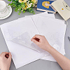 BENECREAT 8Pcs 2 Styles Transparent PVC Plastic Self-Adhesive Bags ABAG-BC0001-36-3