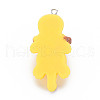 Opaque Resin Big Pendants RESI-T028-80-3