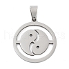Non-Tarnish 201 Stainless Steel Pendants STAS-A090-06P-1