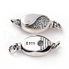925 Sterling Silver Box Clasps STER-D035-18AS-2