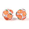 Fruit Round Resin Beads RESI-T059-03G-2