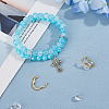 4Pcs 2 Colors Brass Micro Pave Clear Cubic Zirconia Peanut Twister Clasps KK-HS0001-22-6