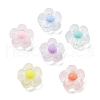 Frosted Transparent Acrylic Beads OACR-A032-12A-1