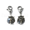 Electroplate Faceted Glass Pendants HJEW-TAC0004-15-1