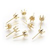 304 Stainless Steel Stud Earring Findings STAS-P221-20F-G-1